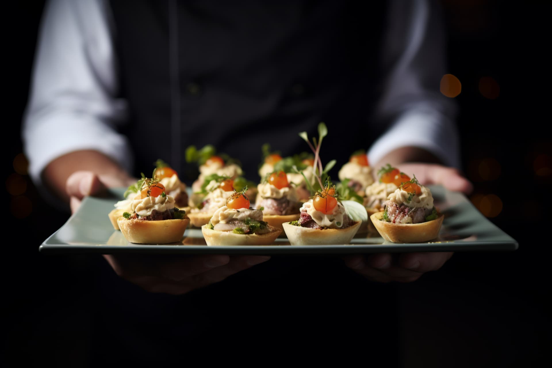 Serviço de catering para evento em jardim – buffet de chá elegante da Alves & Mansano